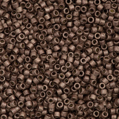 25g Miyuki Delica Seed Bead 11/0 Duracoat Galvanized Matte Dark Mauve DB1843F