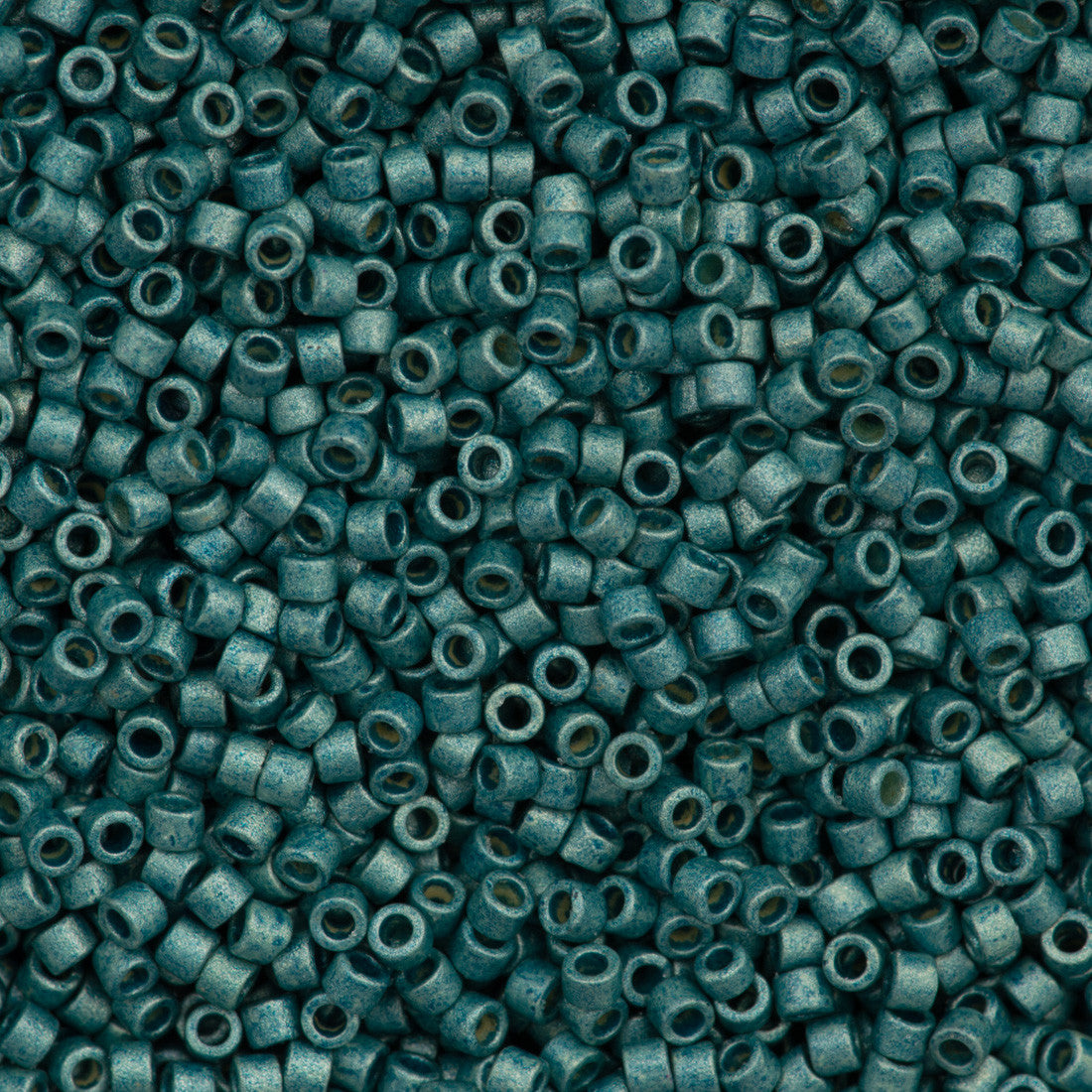 25g Miyuki Delica Seed Bead 11/0 Duracoat Galvanized Matte Dark