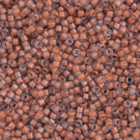 25g Miyuki Delica Seed Bead 11/0 Luminous Sea Coral DB2042
