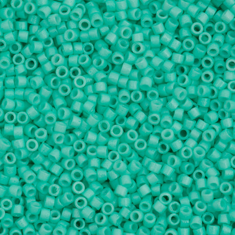 Miyuki Delica Seed Bead 11/0 Duracoat Dyed Opaque Catalina 2-inch Tube DB2122