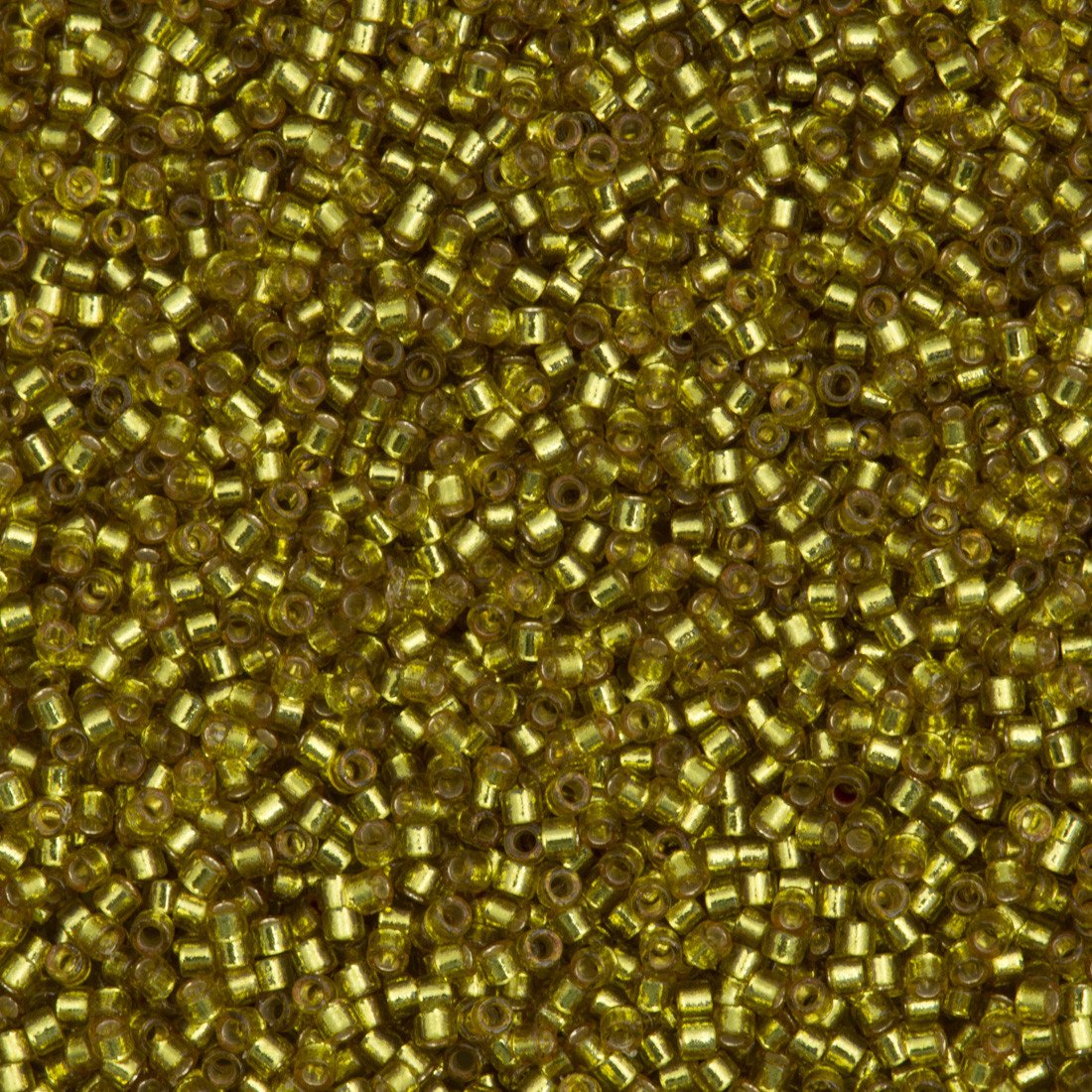 25g Miyuki Delica Seed Bead 11/0 Duracoat Dyed Silver Lined Zest