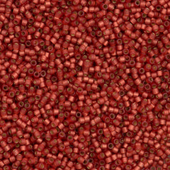 Miyuki Delica Seed Bead 11/0 Duracoat Dyed Semi-Matte Silver Lined Light Watermelon 2-inch Tube DB2173