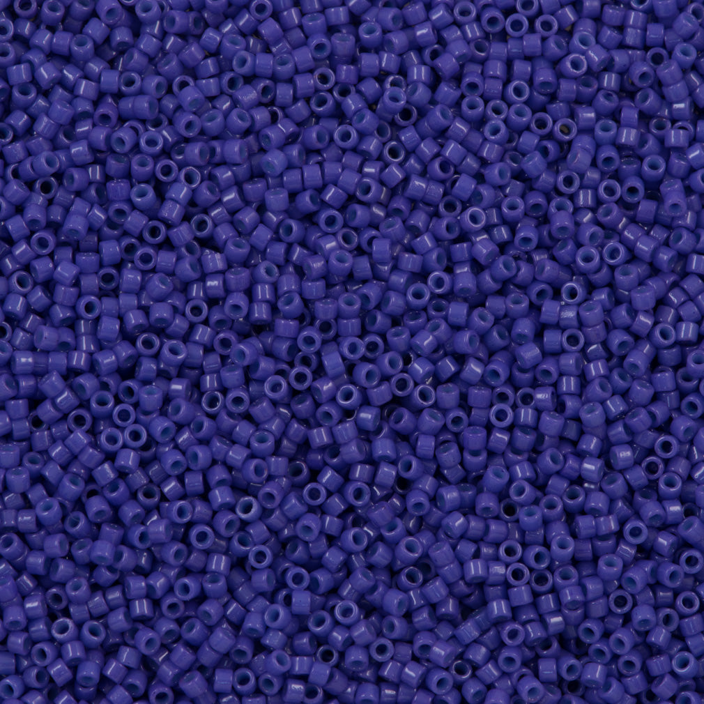Miyuki Delica Seed Bead 11/0 Duracoat Opaque Dyed Violet Blue 2-inch Tube DB2359