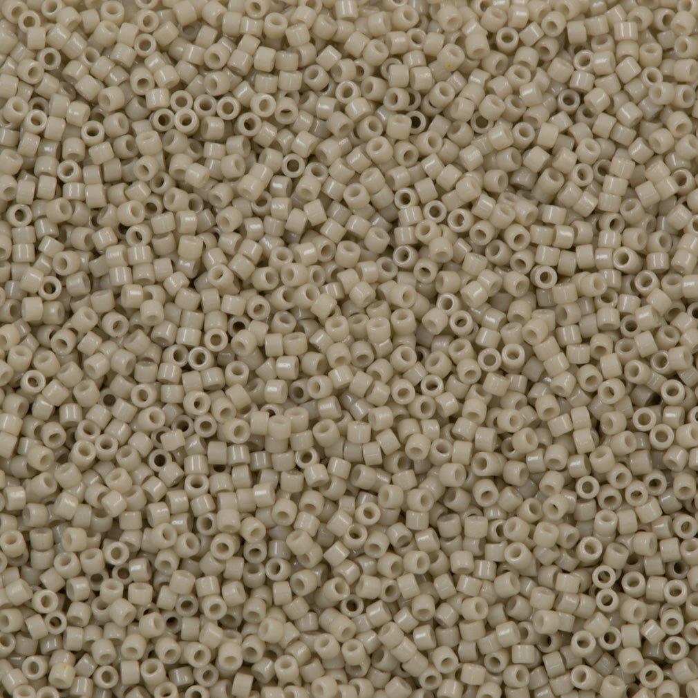 25g Miyuki Delica Seed Bead 11/0 Duracoat Opaque Off White DB2362