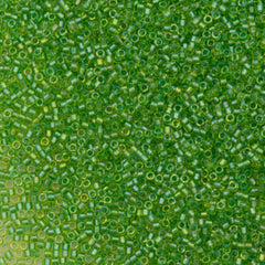 25g Miyuki Delica seed bead 11/0 Fancy Inside Dyed Celery DB2376