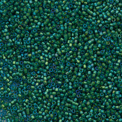 Miyuki Delica Seed Bead 11/0 Fancy Inside Dyed Aqua Green 2-inch Tube DB2381