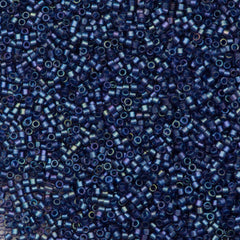 25g Miyuki Delica seed bead 11/0 Fancy Inside Dyed Han Blue DB2386