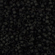 Miyuki Delica Seed Bead 11/0 Matte Black 2-inch Tube DB310