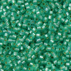 25G Miyuki Delica Seed Bead 11/0 Silver Lined Dyed Mint Green DB691