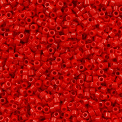 Miyuki Delica Seed Bead 11/0 Opaque Red 7g Tube DB723