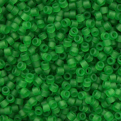 25g Miyuki Delica seed bead 11/0 Matte Transparent Green DB746
