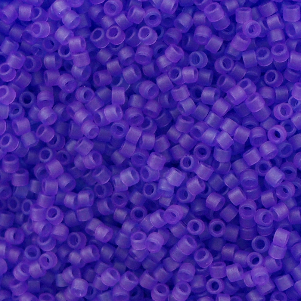 Miyuki Delica Seed Bead 11/0 Matte Transparent Bright Purple