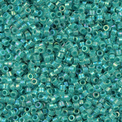 25g Miyuki Delica Seed Bead 11/0 Inside Dyed Color Aqua DB79