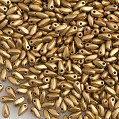 Czech Mini Dagger Matte Metallic Flax Beads 15g (01710K)