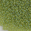 Czech Mini Dagger Matte Olivine Iris Beads 8g Tube 50230MG