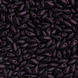 Czech Mini Dagger Metallic Suede Dark Plum Beads 8g Tube (79083)