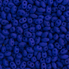 MiniDuo 2x4mm Two Hole Beads Neon Blue 8g Tube (25126)