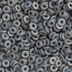 Czech O Beads Matte White Labrador 7.9g Tube (03000LAB)