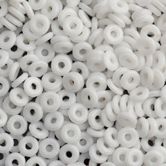 Czech O Beads Opaque White 7.9g Tube (03000)