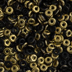 Czech O Beads Jet Amber 15g (23980AMB)