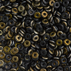Czech O Beads Jet Valentinite 7.9g Tube (23980VAL)