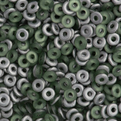 Czech O Beads Matte Peridot Labrador 15g (50510LAB)