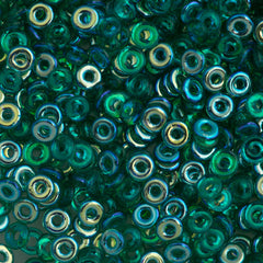 Czech O Beads Emerald AB 7.9g Tube (50730X)