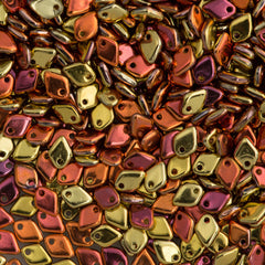Czech Dragon Scale Beads California Gold Rush 9g Tube (98542)