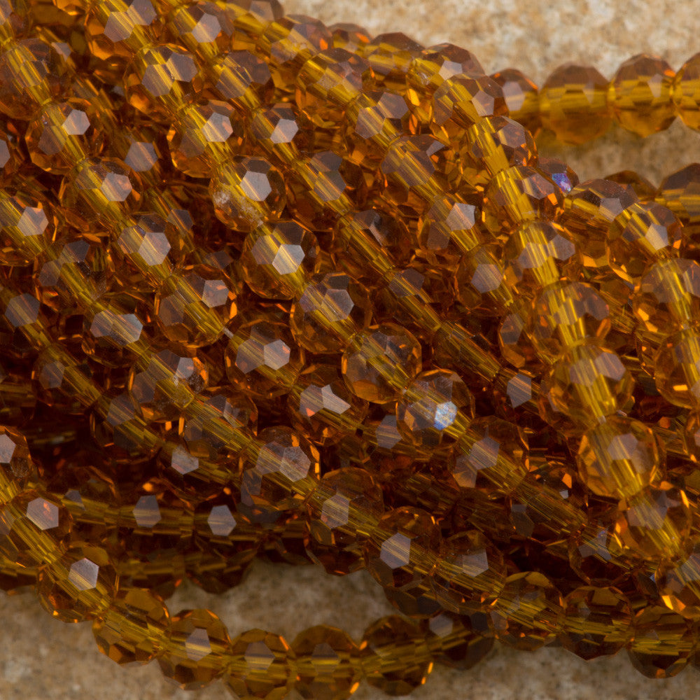100 Faceted Round 4mm Colorado Topaz Beads Aura Crystals LLC