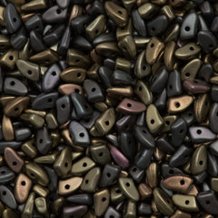 CzechMates Prong Beads Matte Metallic Leather 15g (01670K)