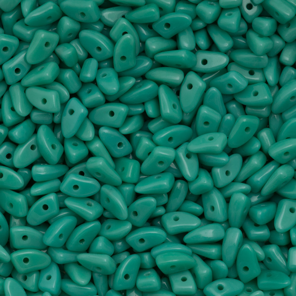CzechMates Prong Beads Opaque Turquoise (63130)