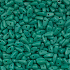 CzechMates Prong Beads Opaque Turquoise 9g Tube (63130)