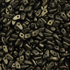 CzechMates Prong Beads Metallic Suede Dark Green 15g (79082)