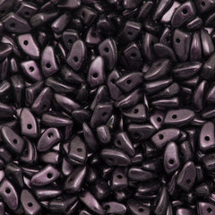 CzechMates Prong Beads Metallic Suede Dark Plum 15g (79083)