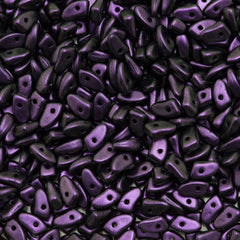 CzechMates Prong Beads Polychrome Black Current 15g (94101)