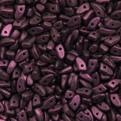 CzechMates Prong Beads Polychrome Pink Olive 15g (94106)
