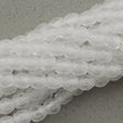 100 Czech Fire Polished 3mm Round Bead Matte Crystal (00030M)