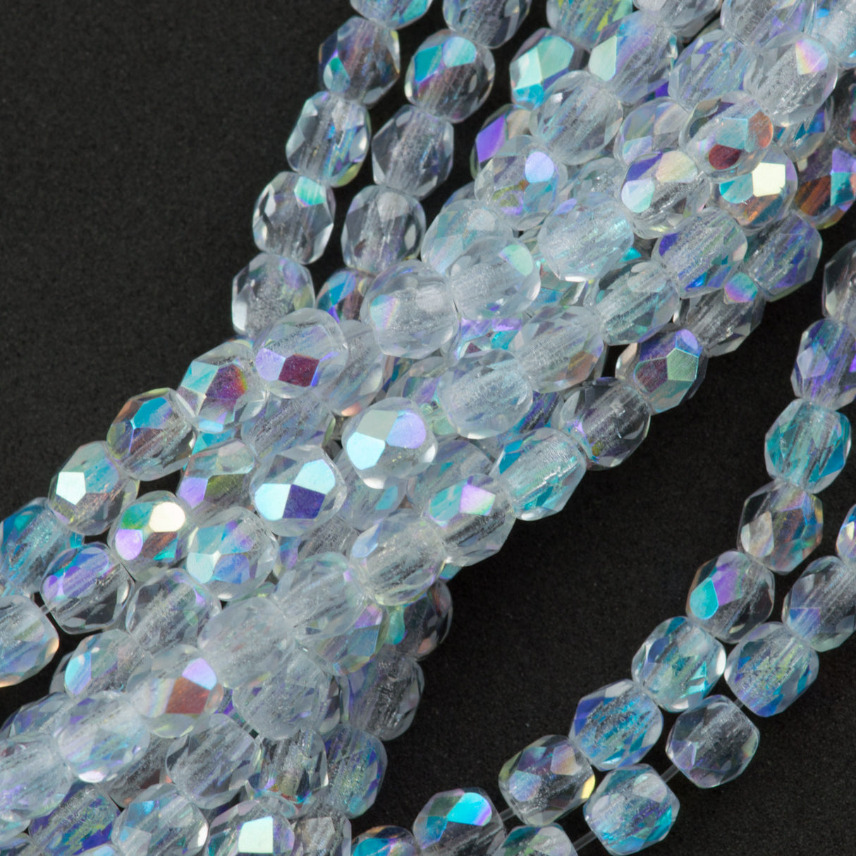 100 Czech Fire Polished 3mm Round Bead Alexandrite AB (20210X)