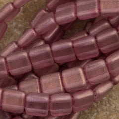 50 CzechMates 6mm Two Hole Tile Beads Halo Cherub (29259)
