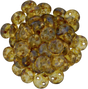 50 CzechMates 6mm Two Hole Lentil Crystal Picasso Beads (00030T)