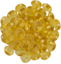 50 CzechMates 6mm Two Hole Lentil Topaz Beads (10060)