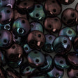 50 CzechMates 6mm Two Hole Lentil Metallic Amethyst Luster Beads (15726B)