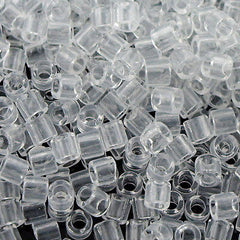 Miyuki Delica Seed Bead 8/0 Transparent Crystal 6.7g Tube DBL141