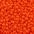 Miyuki Round Seed Bead 6/0 Opaque Orange 20g Tube (406)