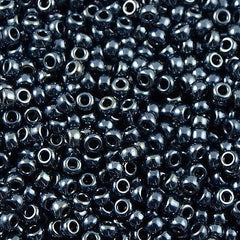 Miyuki Round Seed Bead 8/0 Metallic Gunmetal 22g Tube (451)