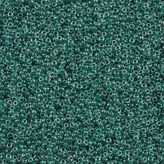 Miyuki Round Seed Bead 15/0 Inside Color Lined Hunter Green 2-inch Tube (217)