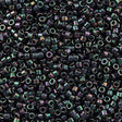 100g Miyuki Delica seed bead 11/0 Black AB DB1001