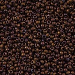 Miyuki Round Seed Bead 8/0 Matte Metallic Copper 22g Tube (2005)