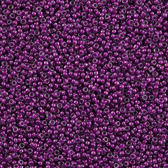 Miyuki Round Seed Bead 15/0 Inside Color Lined Fuchsia Luster 2-inch Tube (2247)