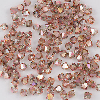 72 Preciosa Czech Crystal 6mm MC Bicone Bead Crystal Capri Gold (00030CAG)